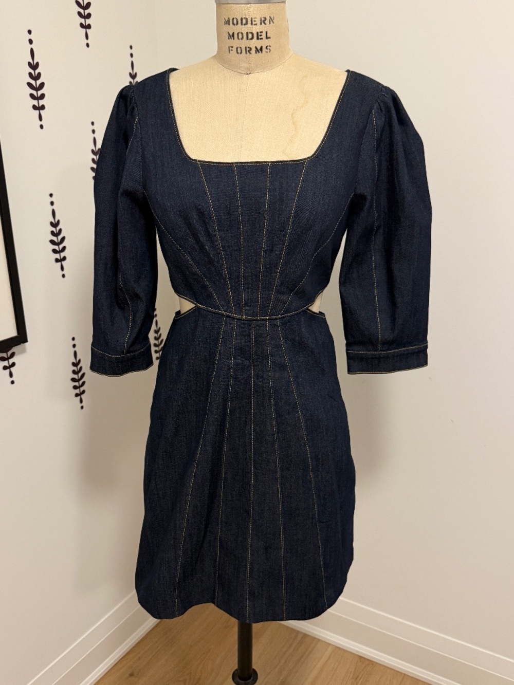 Cinq à Sept Women's Cutout Denim Dress